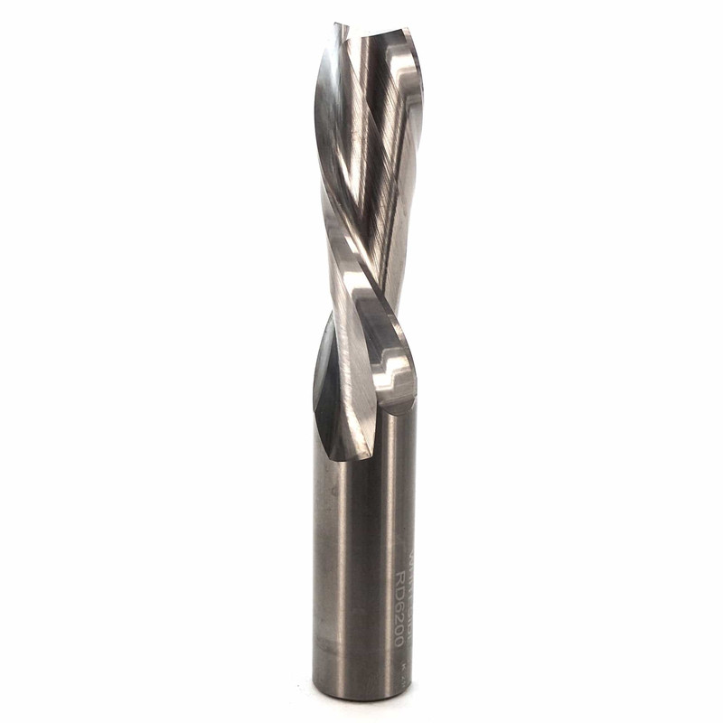 Standard Double Flute Spiral Router Bit - 5/8" SH - Types:Downcut Spiral Bit - Diameter:5/8" - Cutting Length:2"